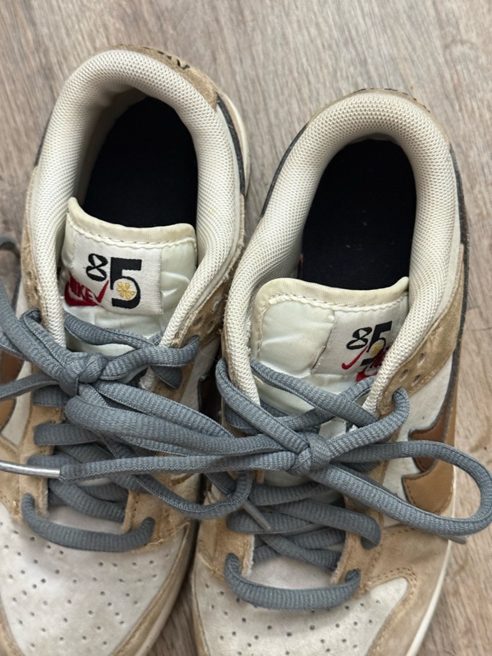 Nike Dunk Low SE 85 Double Swoosh Sail Brown DO9457-115 Women’s Size 6.5 - Picture 12 of 13